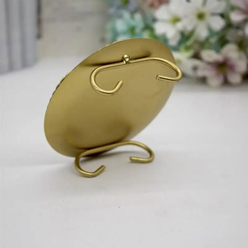 Золотой железный подсвечник для стола Круглый Подсвечник украшения дома | Дом и