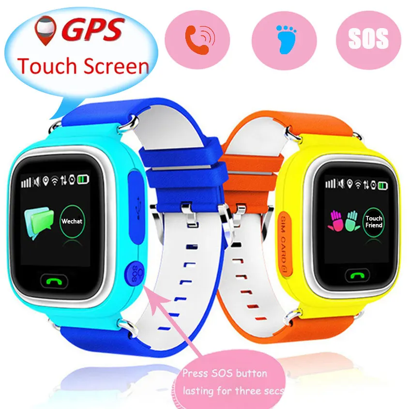 2019 Водонепроницаемые Детские умные часы с GPS SOS мальчики и девочки Q90 английская