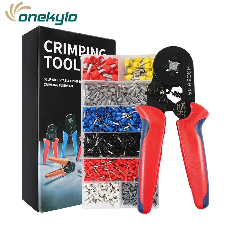 HSC8 6 4 обжимной соединитель плоскогубцы Набор трубчатых терминалов набор трубных