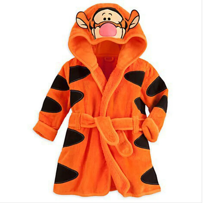 Disney Baby Girl Clothes Pajamas Boutique Kids Clothing Cute Boy Soft VelvetMickey Outfit Children's Bathrobe | Детская одежда и