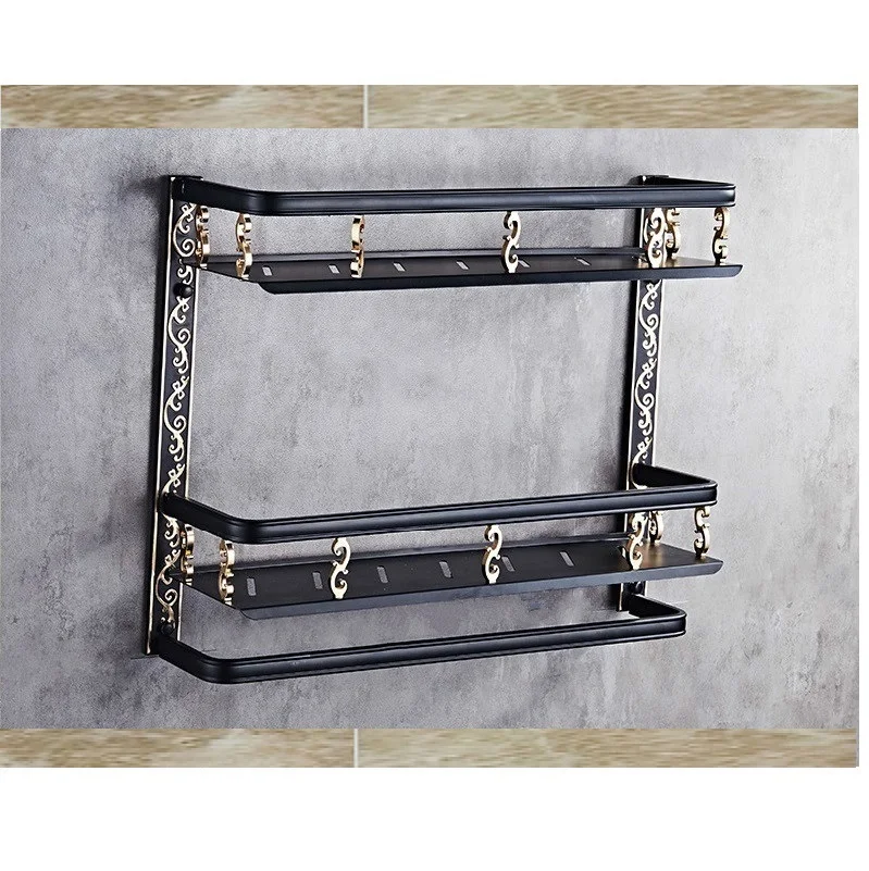 Европейские классические полки космическая алюминиевая стойка настенная полка