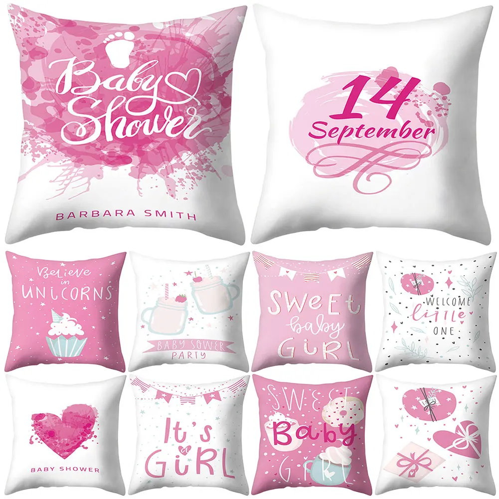 Чехол для подушки с принтом в виде сердца из хлопка и полиэстера | Дом сад