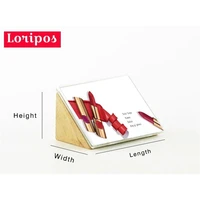 wood acrylic photo frame label holder desk sign price tag display name card cover coutertop paper picture frame stand