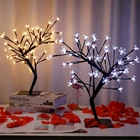 2048 светодиодов рождественная Орхидея ветка светильник Сказочный светодиодный ночник лампа для Новый год Свадебная вечеринка гирлянда Фея Украшения