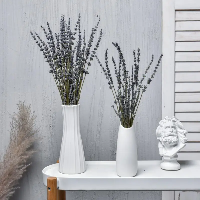 Свадебные букеты из сушеных цветов 200 г букет натуральных лавандовых без вазы |