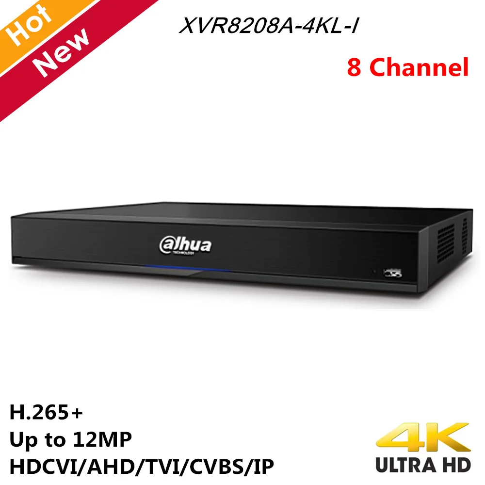 Сетевой видеорегистратор Dahua 4K 8 канальный XVR Регистраторы 1U цифрового видео
