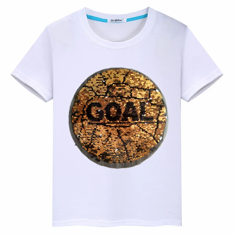 Взрывные Модели блесток флип Двусторонняя футбольная цель детская одежда летняя