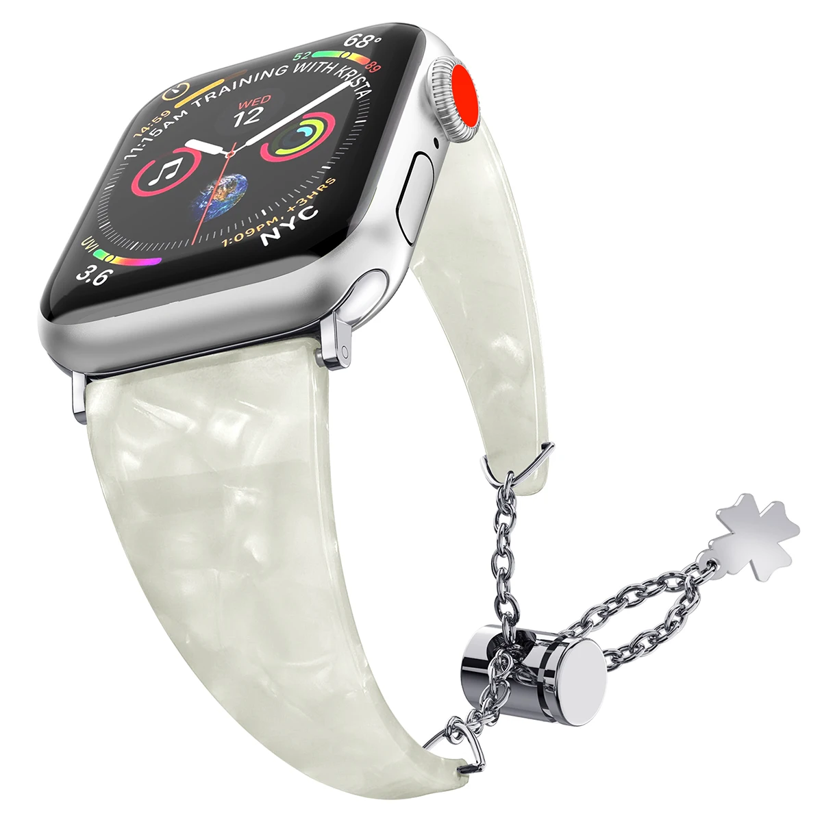 

Браслет женский для Apple Watch 40 мм, 38 мм, ремешок 5, 4, 3, 2, браслет из смолы для iwatch 44 мм, 42 мм