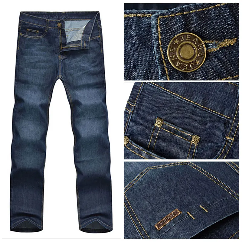 30 46 мужские джинсы большого размера Повседневные Легкие модные Стрейчевые от
