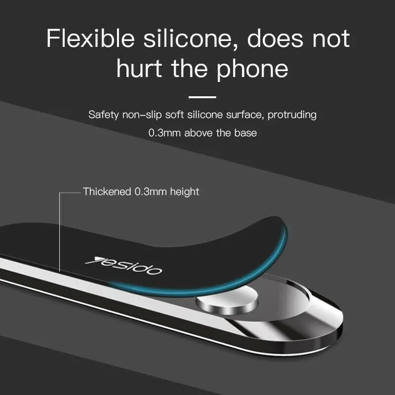 Yesido C55 Mini Strip Shape Magnetic Car Phone Holder Stand Wall Magnet Mount Home for iPhone Samsung Huawei All Mobile Phone