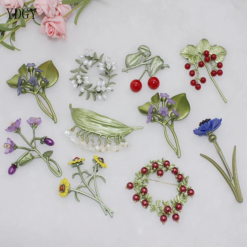 YDGY новые ювелирные украшения брошь декоративная краска окрашенная зеленая