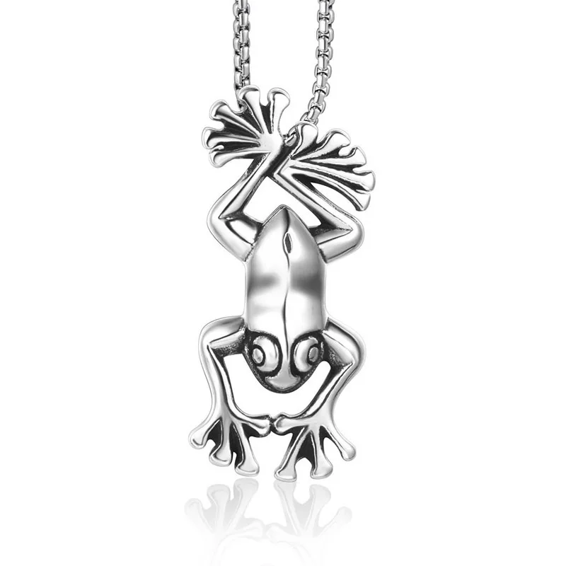 Аксессуары из титановой стали Hemiston ожерелье в виде лягушки аксессуары Модный