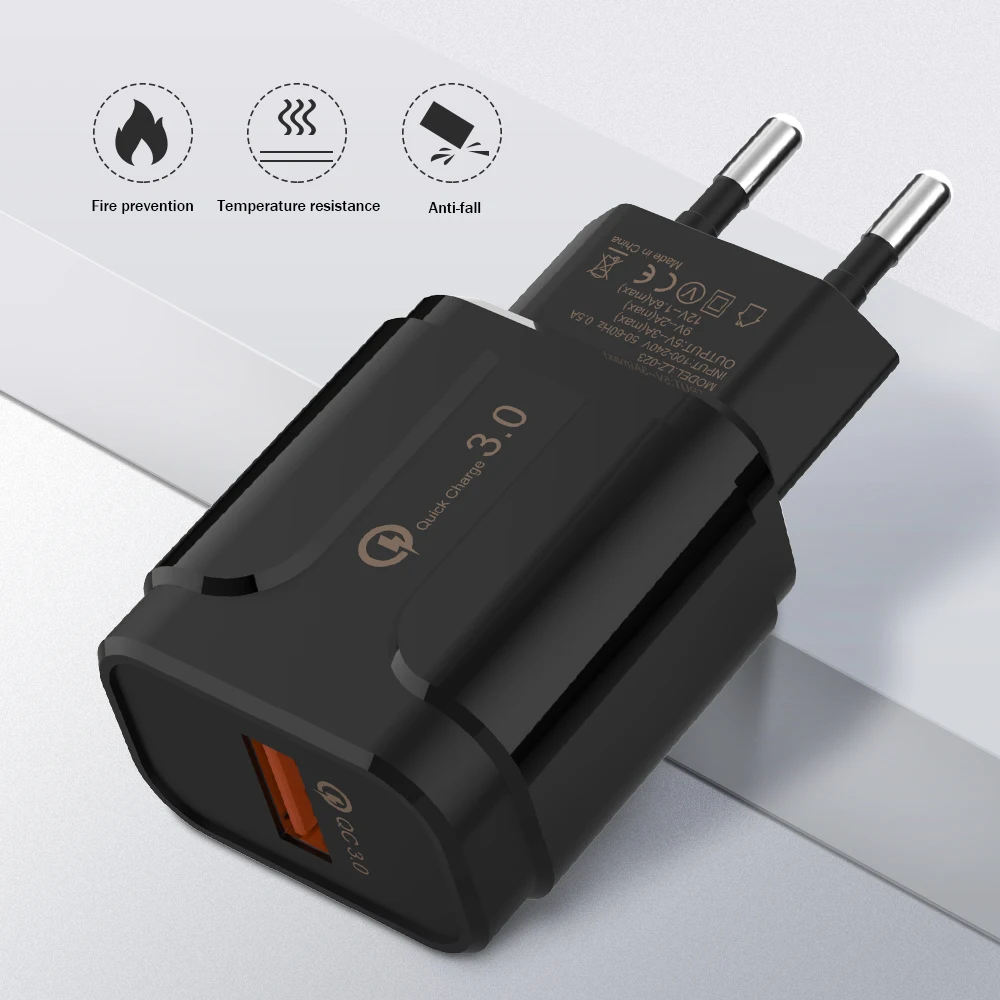 Универсальное дорожное Сетевое зарядное устройство с USB-адаптером европейской