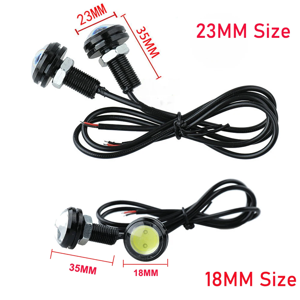 10 шт./упак. 18/23 MM Led DRL Дневной свет Габаритные огни заднего хода парковочная