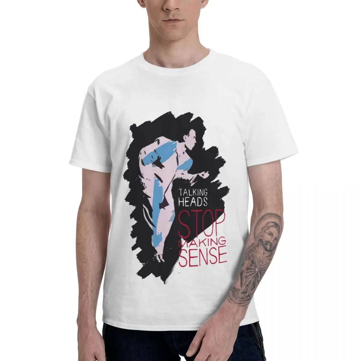 

Stop Making Sense T Shirts Pure Cotton Round Neck Men T-Shirt Short Long Sleeve Oversized Novelty Tee Clothes Summer US Size