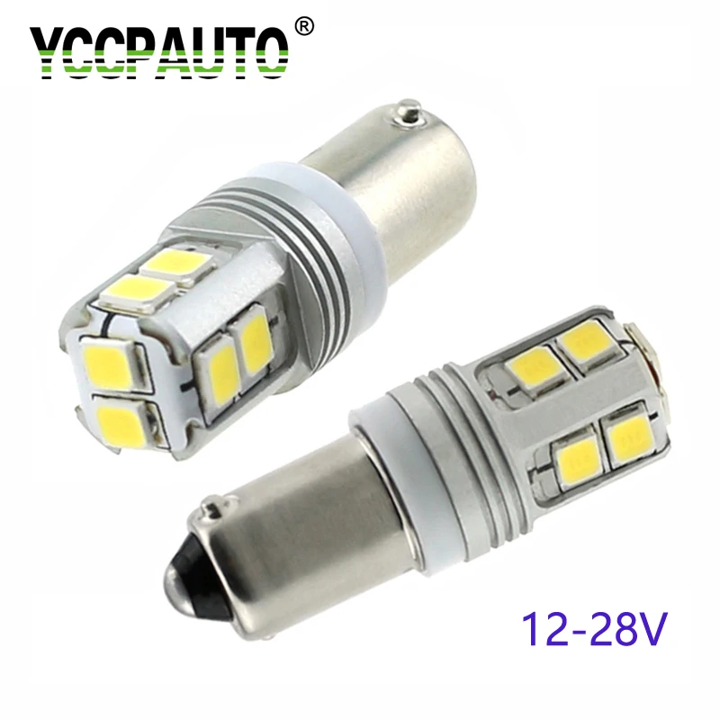 

YCCPAUTO T4W BA9S LED Canbus Bulbs White BAX9S H6W Car LED Side Marker Lamp 12V 24V Auto Clearance Lights 6000K 2Pcs