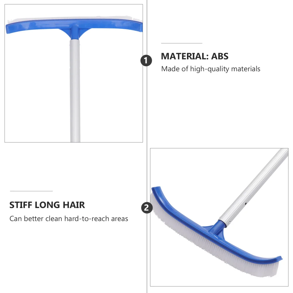 

1Set Swimming Pool Cleaning Tool Aluminum Pool Brush Fish Pool Brush for Home