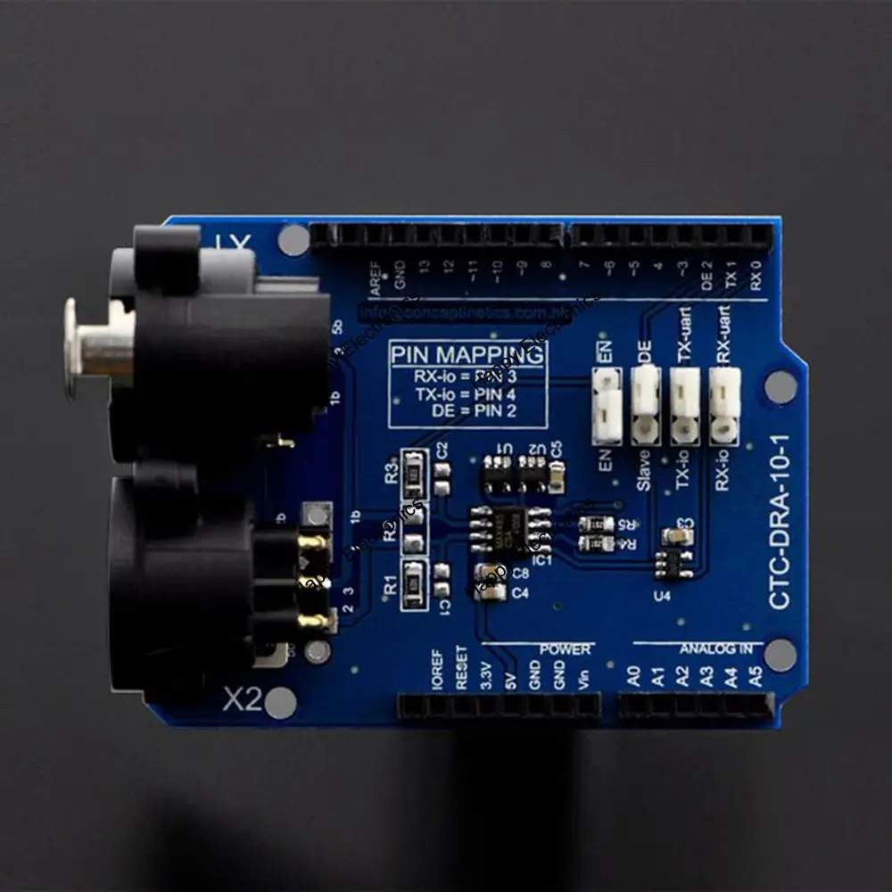 Модуль платы расширения DFRobot DMX Shield совместим с Arduino для DMX-Master устройства работы в сети DMX512