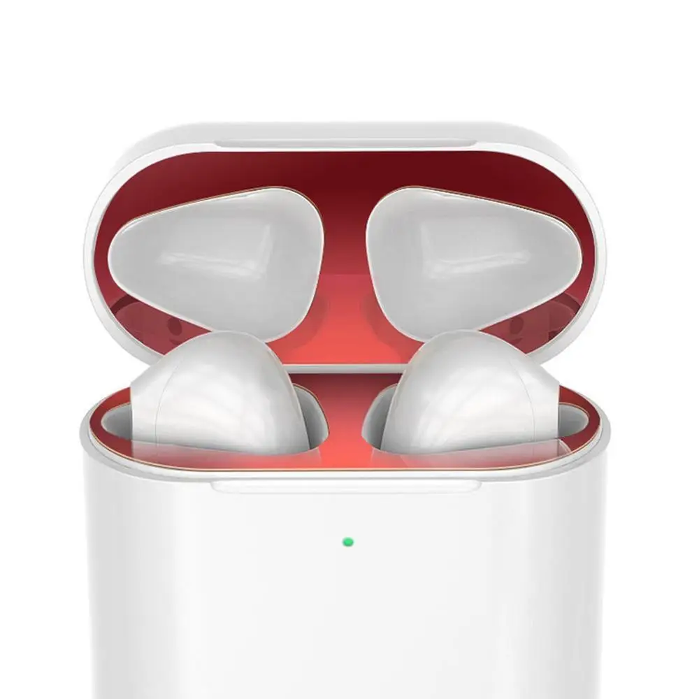 Металлическая Пылезащитная наклейка для Apple AirPods 1 2 чехол аксессуары