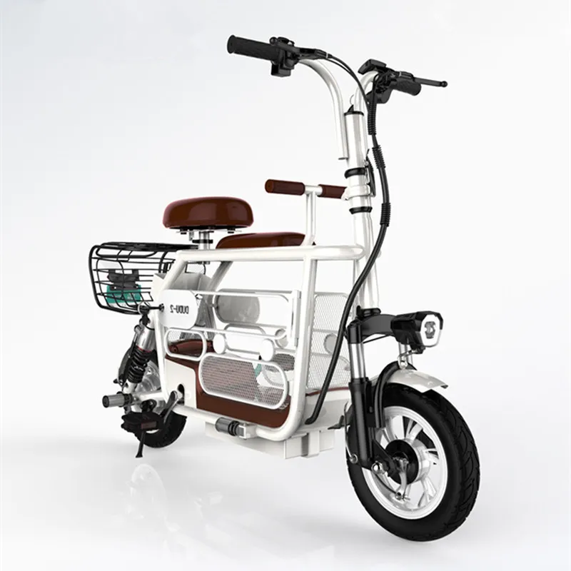 Портативный Электрический скутер 12 дюймовый двухколесный велосипед 48 в 400 Вт