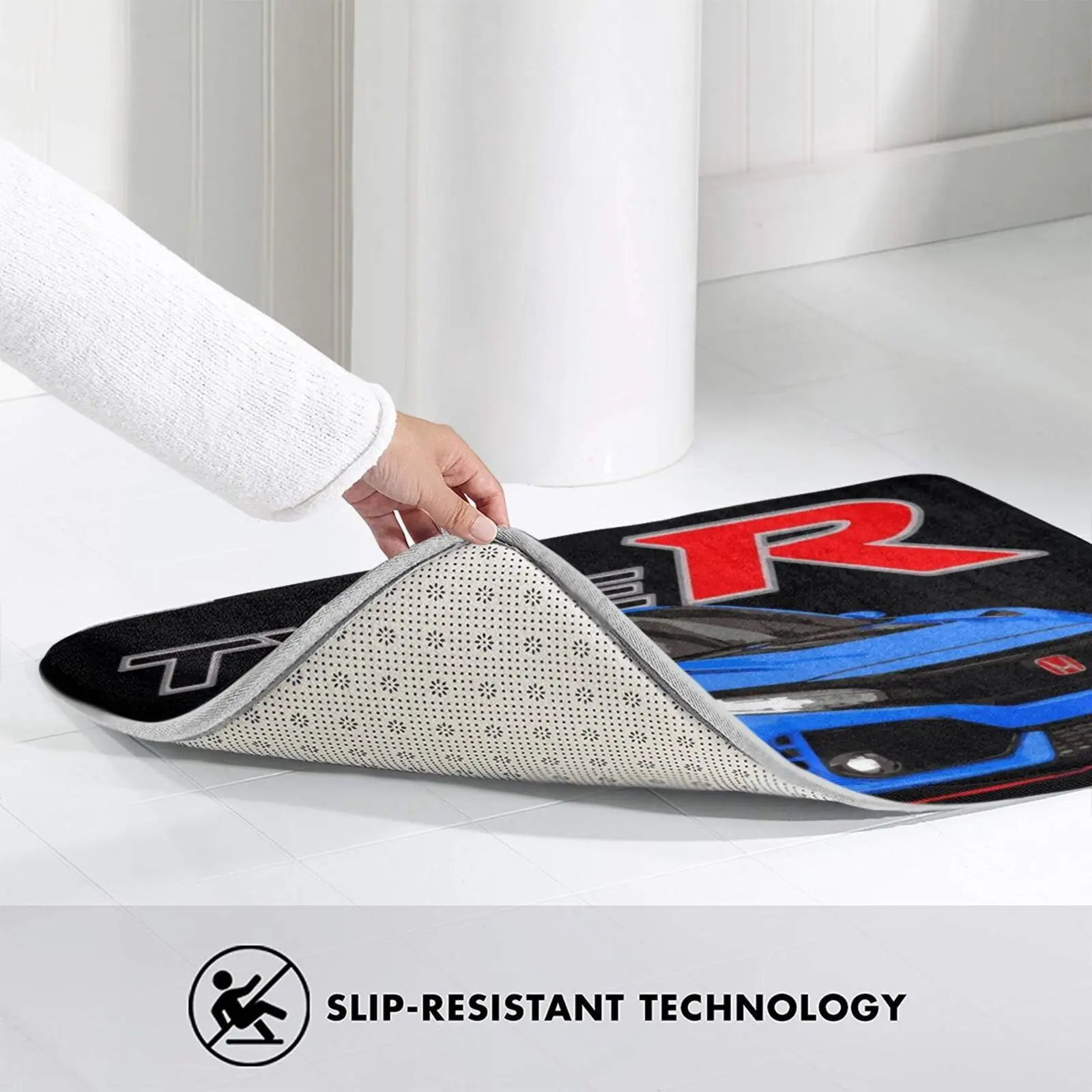 Boost Blue Civic Тип R Fk8 турбо мягкая подушка автомобиль домашний коврик дверной Integra Rsx