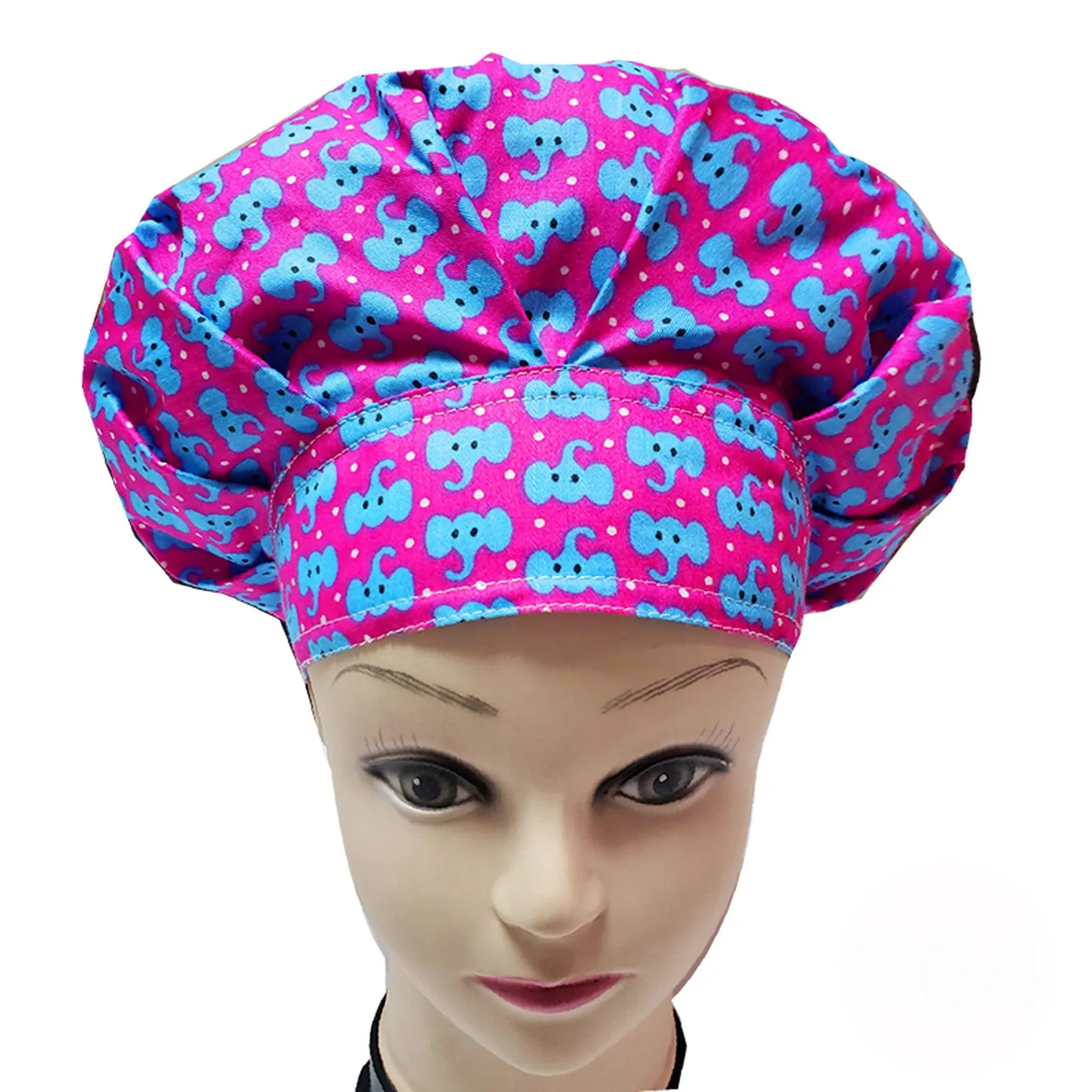 

Women Men Cotton Nursing Scrub Cap Beauty Salon Health Care Working Bouffant Nurse Hat Adjustable Bandage Gorro Enfermera A50