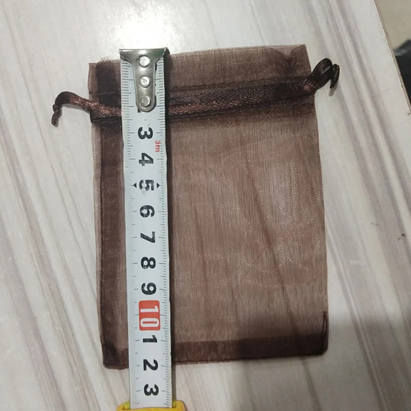 

50pcs Christmas Gift Organza bags white 7x9 9x12 10x15 13x18cm Gift Bag Jewelry Packaging Favor Wedding Party Packaging Bags 6z