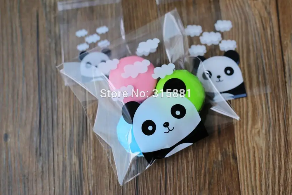 Милые панда пакеты для печенья самоклеющиеся уплотнения хлебобулочные