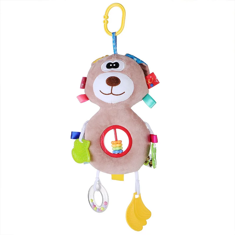 Oeak детские игрушки погремушки мобили мягкая хлопковая игрушка для новорожденных с прорезывателем подвесная плюшевая игрушка для новорожденных коляска погремушки для автомобиля
