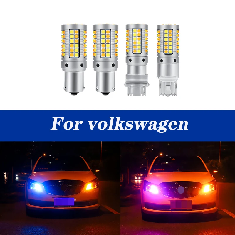 2 шт. Автомобильный светодиодный Bau15s PY21W огни DRL LED дневные ходовые указатели