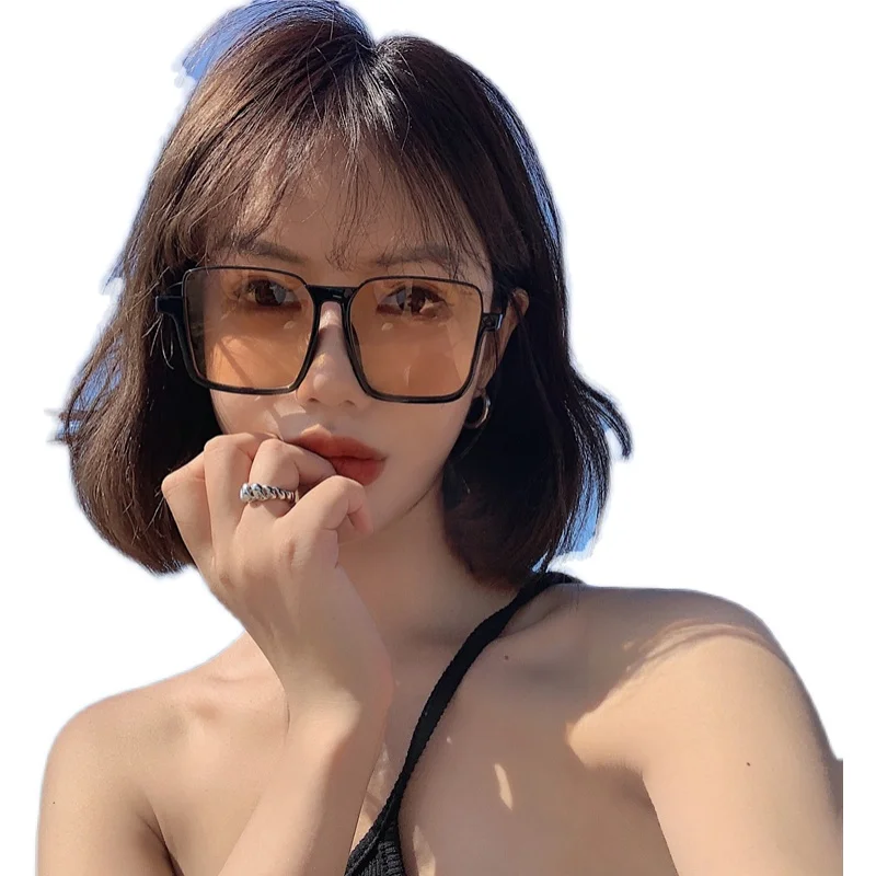 

Super large frame retro square concave Sunglasses Women's Sunglasses