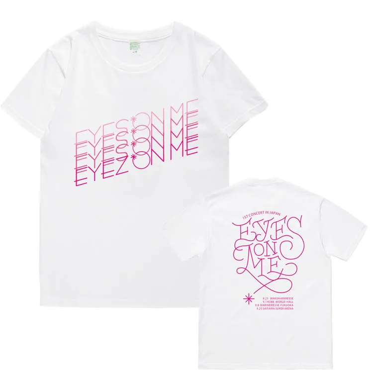 IZONE day tour concert EYES ON ME around KPOP футболка с короткими рукавами для мужчин и женщин крутая летняя футболка с коротким рукавом - Цвет: TX03