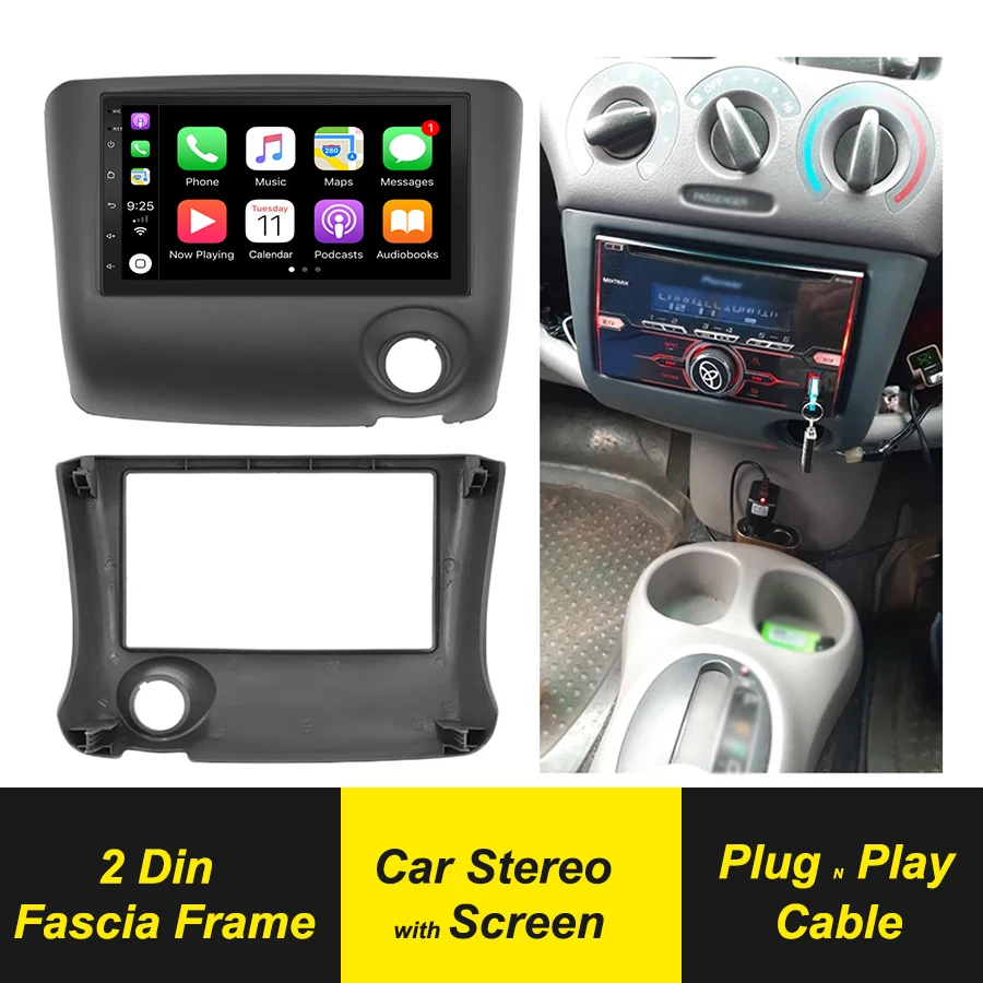 2Din Радио панель для Toyota Yaris эхо Vitz 1999 2005 автомобильный android плеер стерео DVD GPS