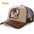 Бейсболка для подростков, TAZ, летняя, женская, мужская, сетчатая, большая, детская, бейсболка с мультяшным принтом, Прямая поставка