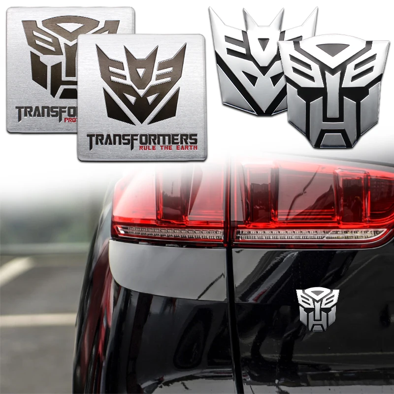 Фото Алюминиевые металлические 3d-наклейки с логотипом autobot Трансформеры