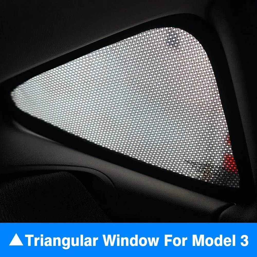 Солнцезащитный козырек для крыши Tesla Model 3 с однослойным покрытием из серебристой