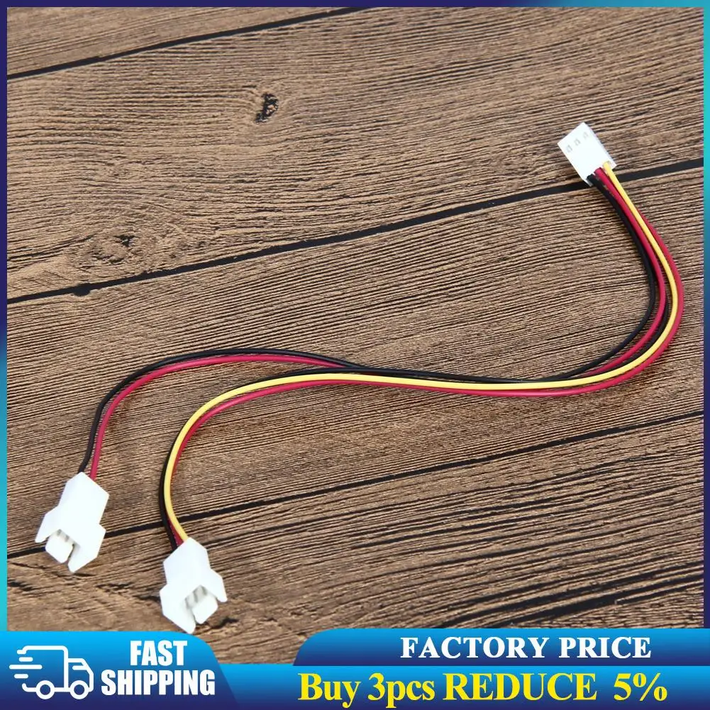 

5Pcs 12V 3 Pin Female to 2/3 Pin Male PC Fan Power Splitter Extension Cable Adapter Connector