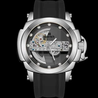 fashion mens watches swish top brand luxury tourbillon waterproof automatic mechanical watch mens luminous sport watch