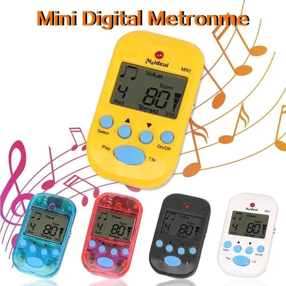 

Guitar Electronic Metronome With Display Mini Metronome For Piano Violin Guitar B4H1