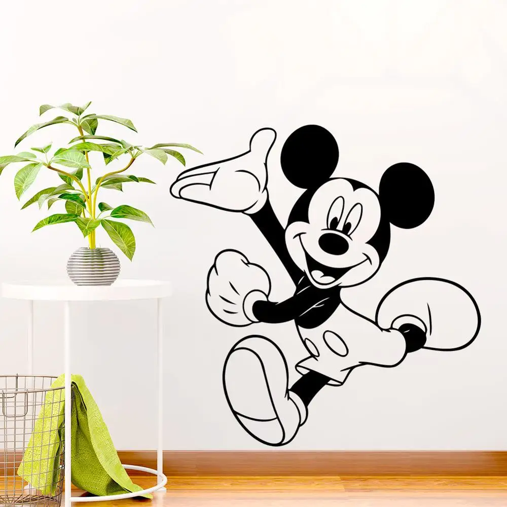 Самоклеящиеся наклейки из мультфильма Disney Микки и Минни Маус для детской комнаты