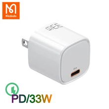 Mcdodo 33W GaN Charger USB-C Type C Fast Charging US Plug For iphone 11 12 13 Pro Max Xs Xr 7 Plus Macbook Pro PD Quick Charger