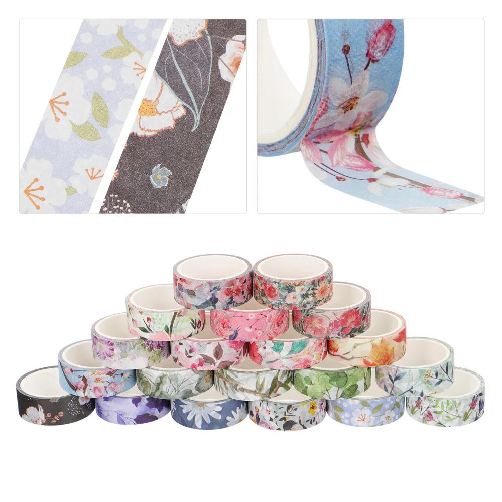 

20 Rolls Flower Style Photo Album Diary Paper Tapes DIY Craft Scrapbook Stickers