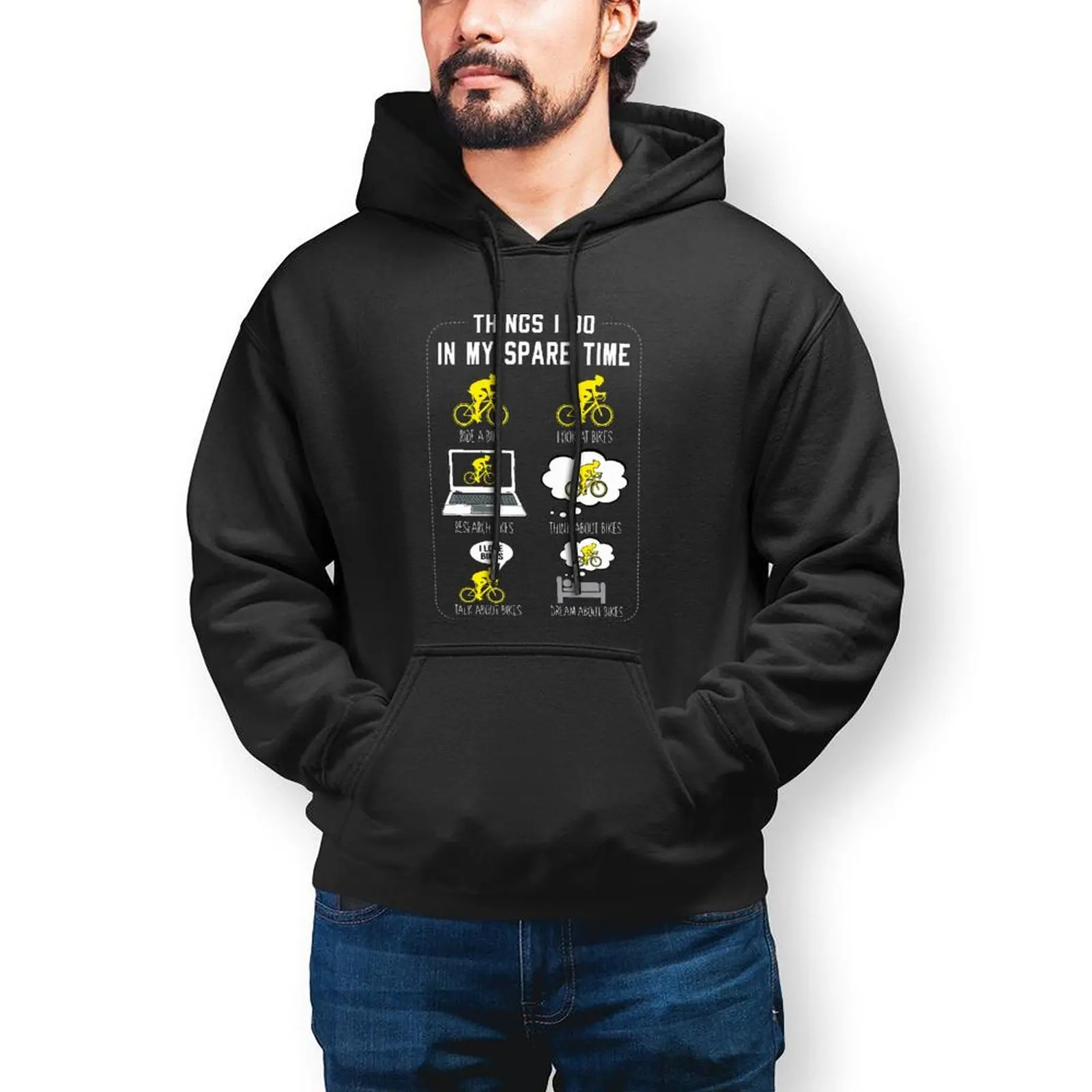 

Cycling Bike Bicycle Hoodie Spare Time Cotton Warm Hoodies Cool Long Sleeve Outdoor Pullover Hoodie Men