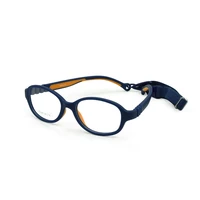 children optical glasses frame size 4414 with strap no screw one piece kids flexible frame band cord retainer