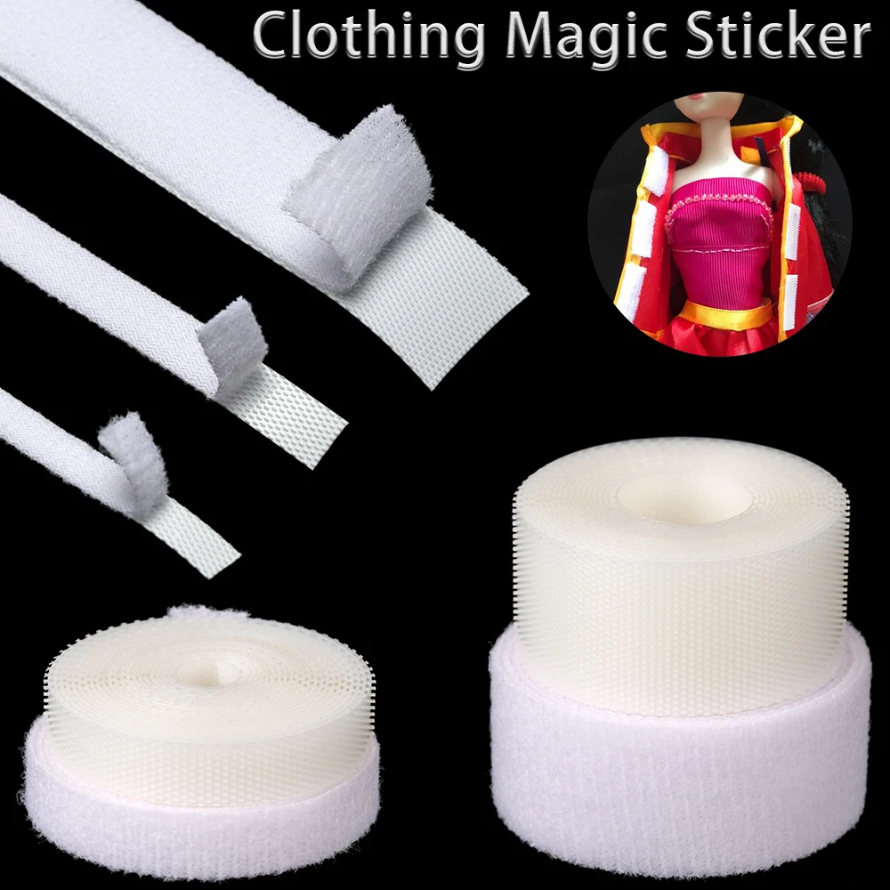 

6/8/20mm Magic Sticker for Doll Sewing Clothes Fastener Tape Sewing Magic Tape Sticker Paste Strap DIY Doll Clothing Accessories