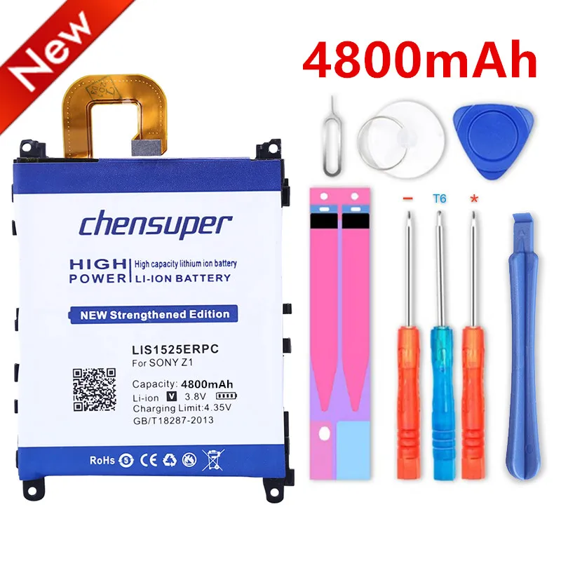 Chensuper 4800 мАч LIS1525ERPC мобильный телефон литий-ионный аккумулятор для Sony Xperia Z1 L39H C6902