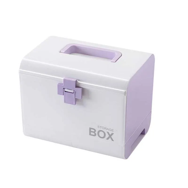 

Organizer Medicine Box Portable Medical Kits Drug Multi-Layer Storage First Aid Kit Drawer Box Portable Plastic