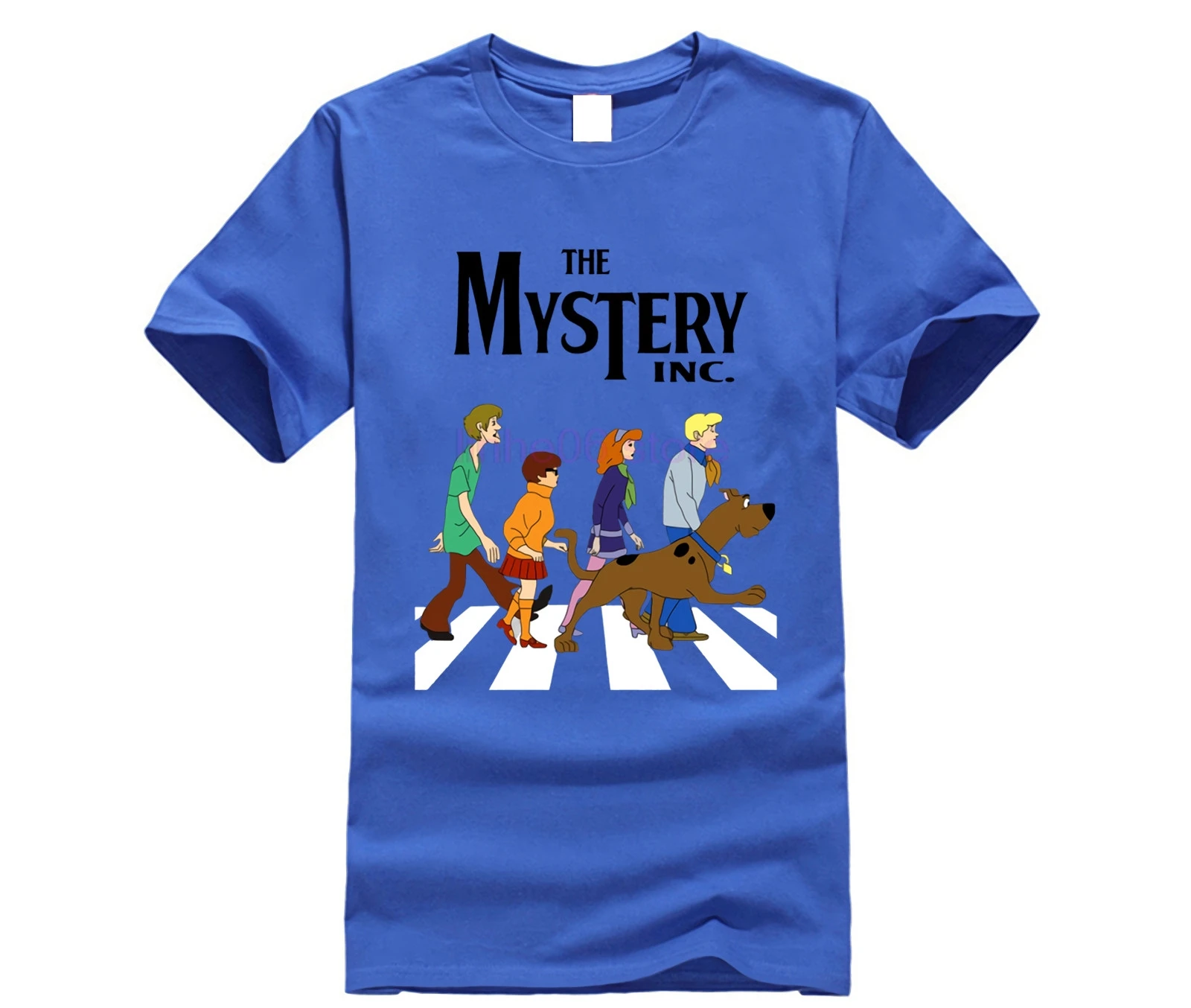 Для мужчин футболки Скуби Ду аббатство Дорога футболка Чистый хлопок размера