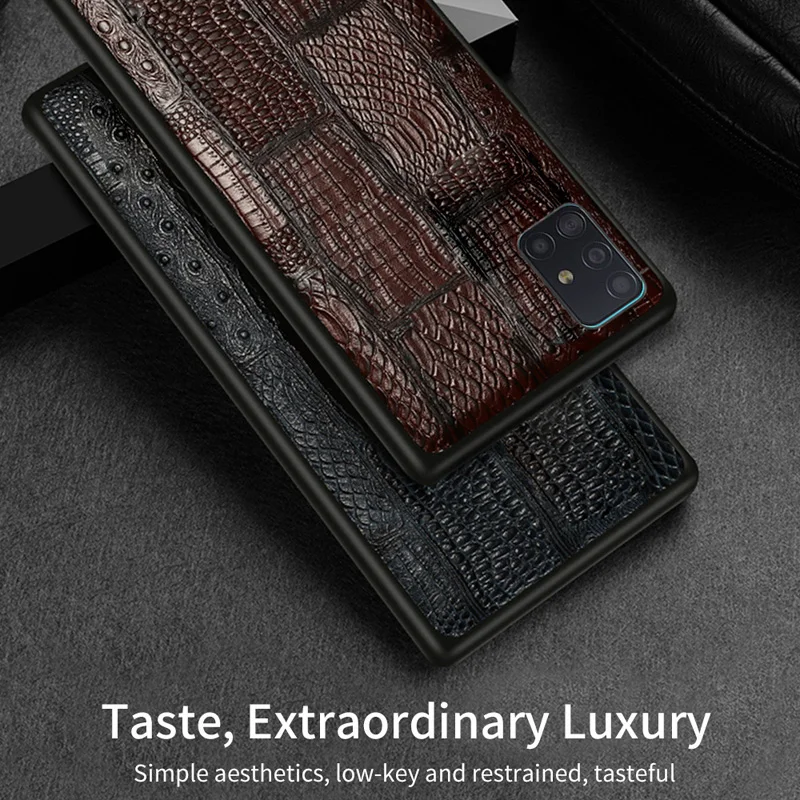 for samsung galaxy a72 a32 a52 5g ultra back cover genuine leather first layer cowhide a70 a71 a51plus 4g mobile phone case free global shipping