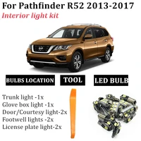 11x car accessories interior led light bulbs package kit for 2013 2014 2015 2016 2017 nissan pathfinder r52 map dome trunk lamp